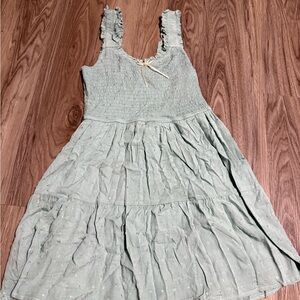 Mine Mint Green Ruffled Dress